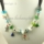 christmas charms necklaces with crystal murano glass charm beads