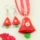christmas venetian murano glass pendants and earrings jewelry