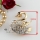 classic swan rhinestone scarf brooch pin jewelry