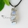 cylinder dragon semi precious stone agate tiger's-eye rose quartz glass opal necklaces pendants