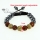 double color glitter ball pave beads macrame bracelets