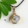 dragon ball rose quartz amethyst glass opal turquoise jade agate natural semi precious stone rhinestone necklaces pendants