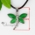 dragonfly semi precious stone jade agate pendants leather necklacesjewelry