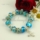 european charm bracelets with lampwork glass crystal beads