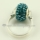 european rhinestone beads silver finger rings jewelry