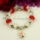 european silver charms bracelets with crystal big hole beads