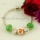 european silver charms bracelets with murano glass beads