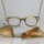 eyeglass copper antique long chain pendants necklaces