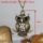 fat night owl antique long chain pendants necklaces