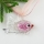 fish flowers inside itailian lampwork murano glass necklaces pendants