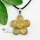 flower amethyst tiger's eye agate natural semi precious stone pendant necklaces