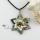flower cameo sea water penguin oyster shell and freshwater pearl necklaces pendants with leather necklaces