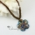 flower glitter millefiori murano lampwork glass venetian necklaces pendants