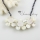 flower sea water white oyster shelland freshwater pearl necklaces