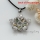 flower seawater rainbow abalone shell mother of pearland rhinestone crystal necklaces pendants