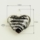 foil heart lines lampwork murano glass necklaces pendants jewelry
