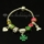 four clover charm bracelets with european enamel big hole beads