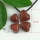 four clover tiger's-eye natural semi precious stone pendant necklaces