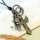 genuine leather antiquity silver cross christian pendant adjustable long necklaces