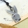 genuine leather antiquity silver hat rabbit skull pendant adjustable long necklaces