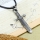 genuine leather antiquity silver knife pendant adjustable long necklaces