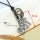 genuine leather antiquity silver lacertid pendant adjustable long necklaces