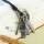 genuine leather antiquity silver leaf pendant adjustable long necklaces
