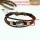 genuine leather charm wrap bracelets unisex