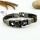 genuine leather charm wristbands toggle skull bracelets unisex