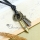 genuine leather copper bullet cross pendant adjustable long necklaces