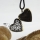 genuine leather copper locket heart flower adjustable long pendants necklaces antique punk gothic styole