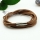 genuine leather double layer wrap bracelets sport wristbands for men and women unisex jewelry