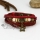 genuine leather multi layer star charm wrap bracelets