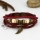 genuine leather multi layer wings charm wrap bracelets