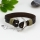 genuine leather double layer anchor snap wrap bracelets