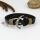 genuine leather two layer double layer anchor snap wrap bracelets