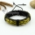 genuine leather woven wristbands adjustable drawstring bracelets unisex