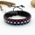 genuine leather woven wristbands adjustable drawstring rainbow bracelets unisex