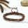 genuine leather wrap bracelets mix color lot mesh woven bracelet wristbands handmade macrame drawstring bracelets fashion jewelry