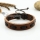 genuine leather wristbands adjustable drawstring bracelets unisex