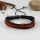 genuine leather wristbands adjustable drawstring cotton bracelets unisex