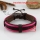 genuine leather wristbands adjustable drawstring warp bracelets unisex