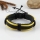 genuine leather wristbands adjustable drawstring warp bracelets unisex