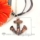 glitter anchor lampwork murano glass necklaces pendants jewelry