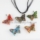glitter butterfly lampwork murano glass necklace pendant jewellery