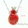 glitter round diffuser pendant wholesale perfume jewelry aromatherapy necklaces miniature bottle charms