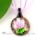 glitter round flower lampwork murano glass necklaces pendants jewelry