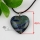 heart fancy color dichroic foil glass necklaces with pendants jewelry