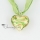 heart glitter with lines murano glass necklaces pendants