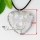 heart oblong round semi precious stone glass opal necklaces pendants